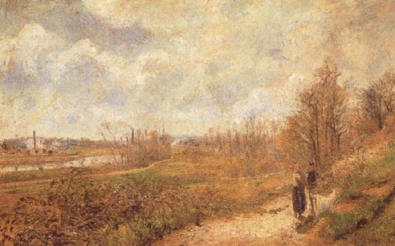 Camille Pissarro Path at Le Chou Germany oil painting art